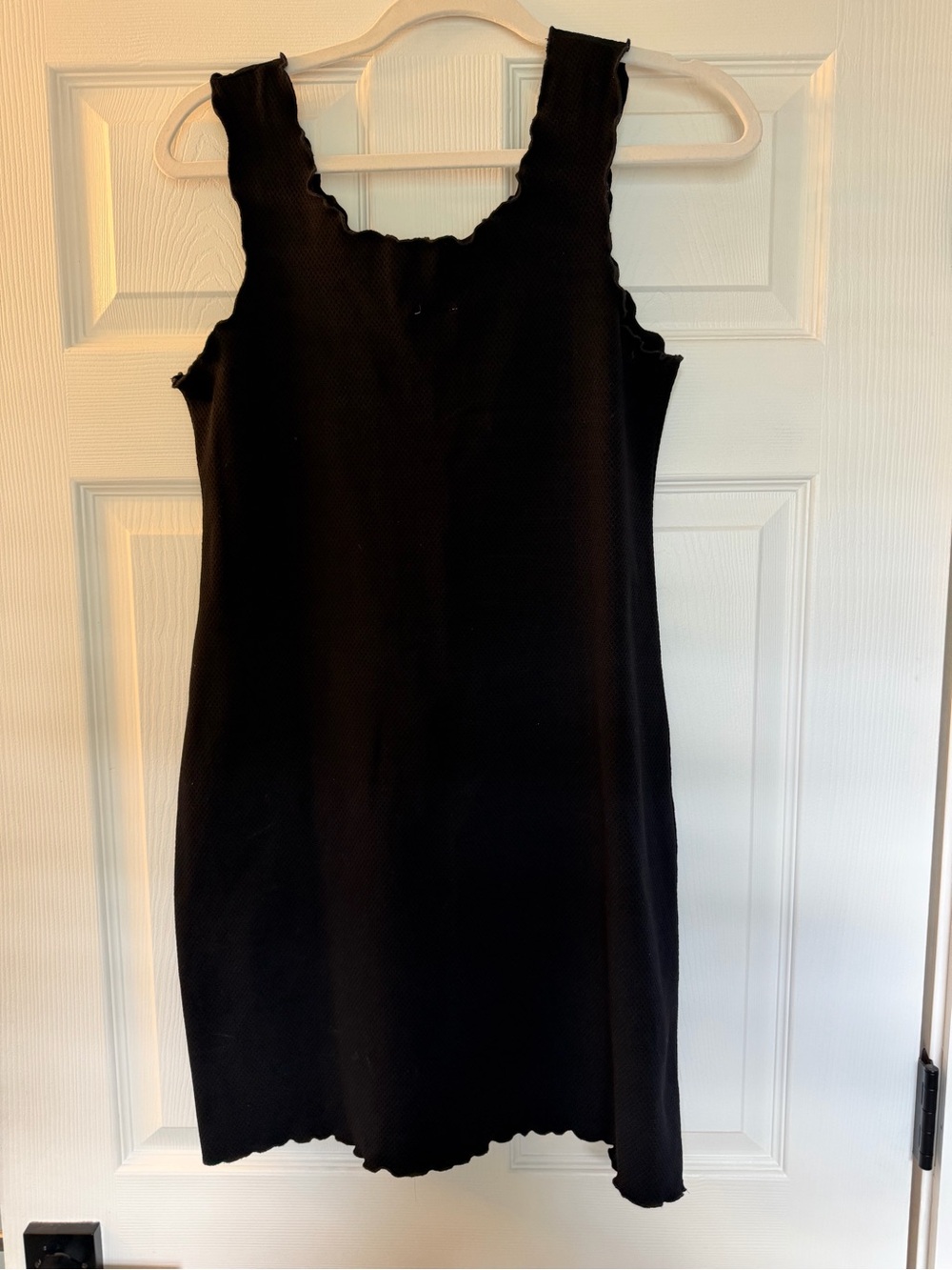 HAYSTACKS Women’s Black Ribbed Tank Sleep Dress